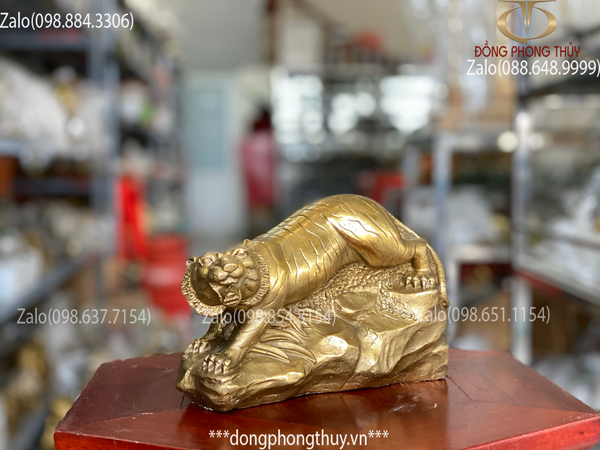 Tượng hổ bằng đồng 12,5cm