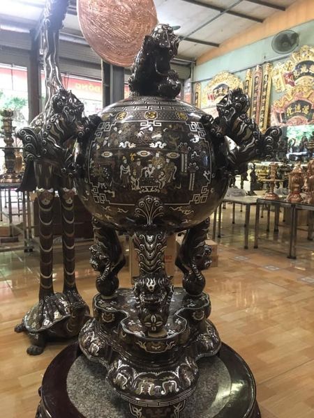 Hạc đồng đỏ khảm tam khí kĩ 1m76 nặng 125kg