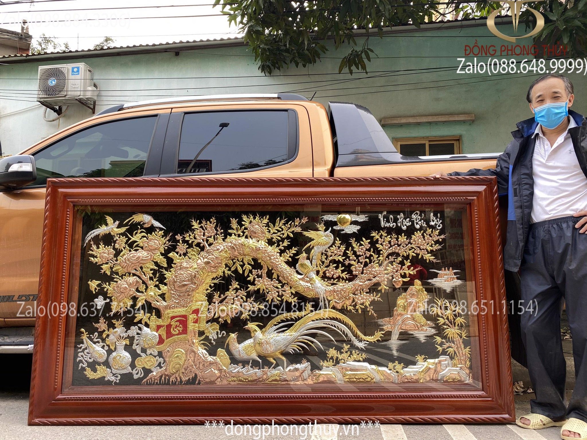 tranh đồng vinh hoa phú quý