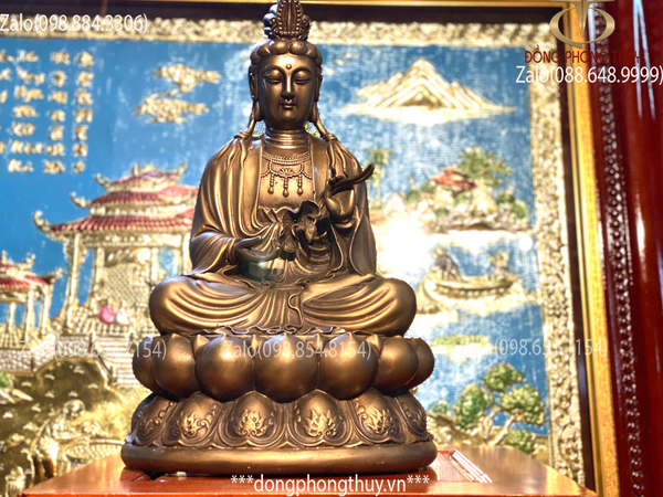 Thế Chí bồ tát bằng đồng 46cm