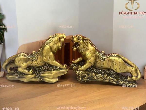 Tượng hổ phong thuỷ đế tùng lưng dây tiền