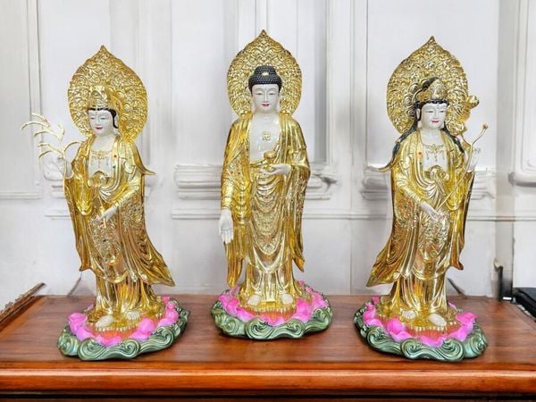 Tây Phương Tam Thánh đứng 58cm