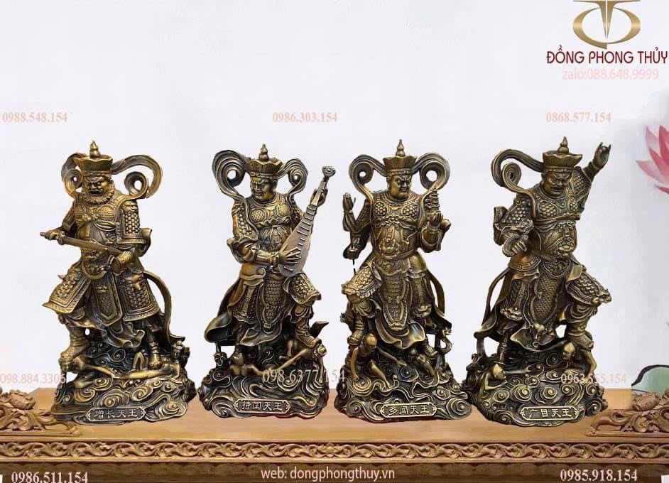 Bộ Tứ Đại Thiên Vương cao 41 ngang 19 sâu 10 nặng 27 kg