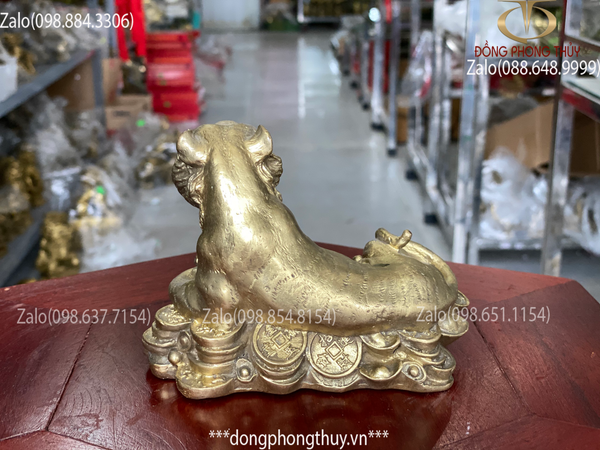 Tượng hổ bằng đồng 10,5