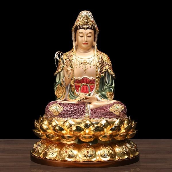 Tượng tây Phương Tam Thánh  Cao 40 ngang 30 sâu 28 nặng 11.8 kg 1 bức