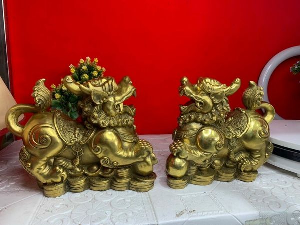 Tỳ Hưu phong thủy bằng đồng