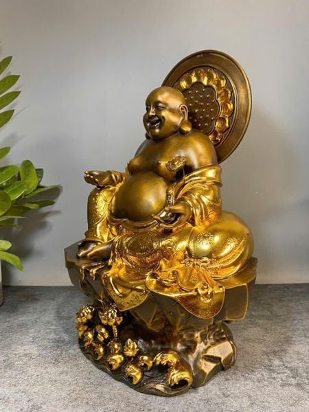 Tượng di lặc dát điểm vàng