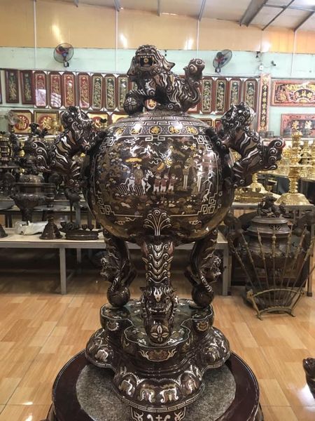 Hạc đồng đỏ khảm tam khí kĩ 1m76 nặng 125kg