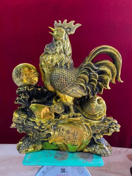 Tượng Gà phong thủy cao 43 x36x16 nặng 15 kg