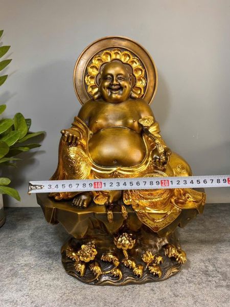 Tượng di lặc dát điểm vàng