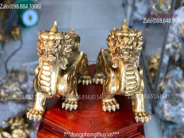 Tỳ hưu phong thủy bằng đồng 25,5cm