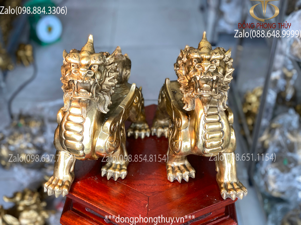 Tỳ hưu phong thủy bằng đồng 24,5cm