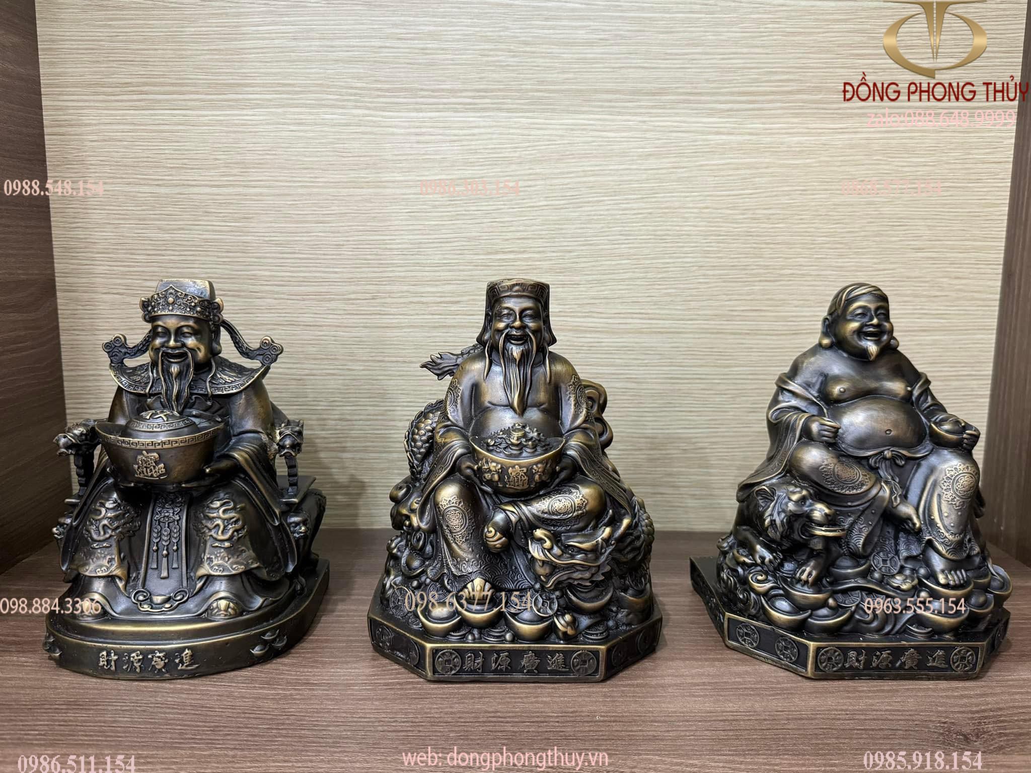 Ông thần tiền - Thần Tài- Thổ Địa 20cm