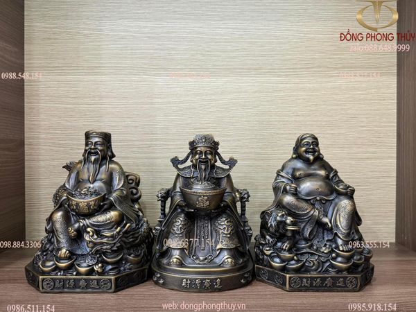 Ông thần tiền - Thần Tài- Thổ Địa 20cm