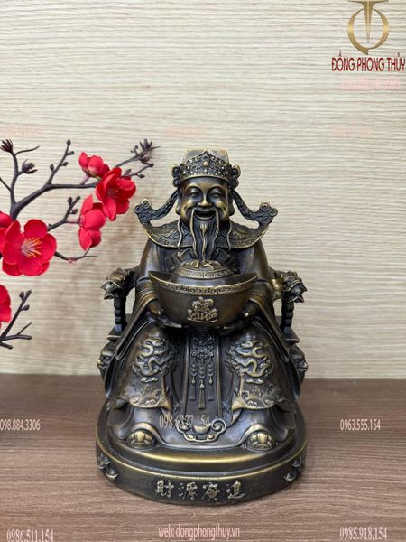 Ông thần tiền - Thần Tài- Thổ Địa 20cm