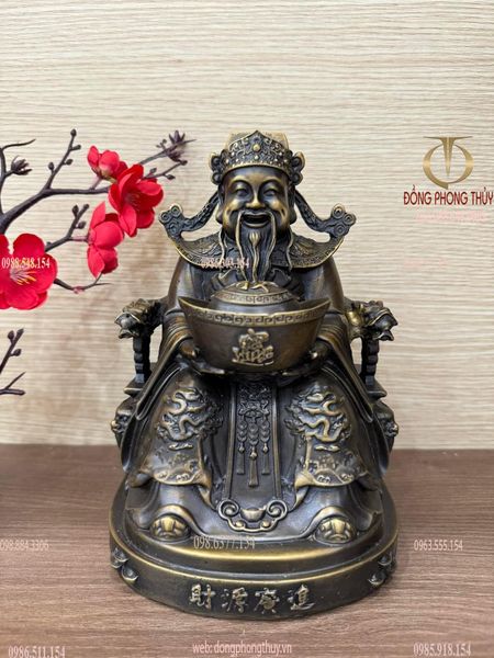 Ông thần tiền - Thần Tài- Thổ Địa 20cm