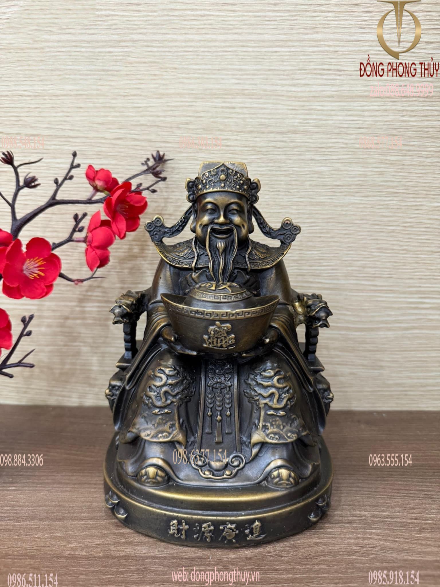 Ông thần tiền - Thần Tài- Thổ Địa 20cm