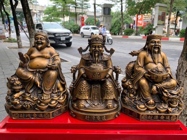 Ông thần tiền - Thần Tài- Thổ Địa bằng đồng 20cm