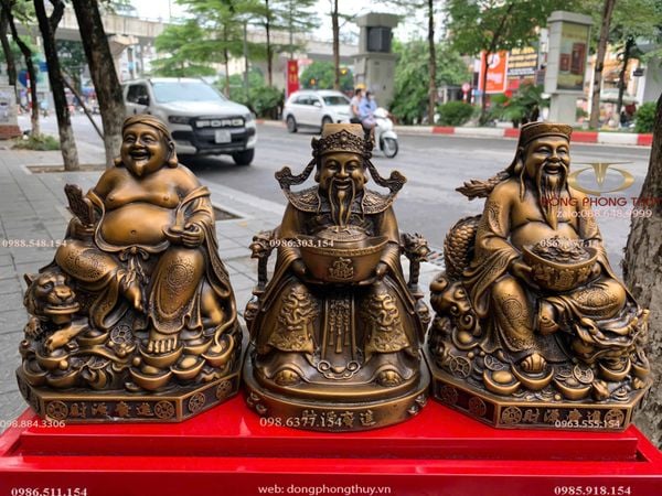 Ông thần tiền - Thần Tài- Thổ Địa bằng đồng 20cm