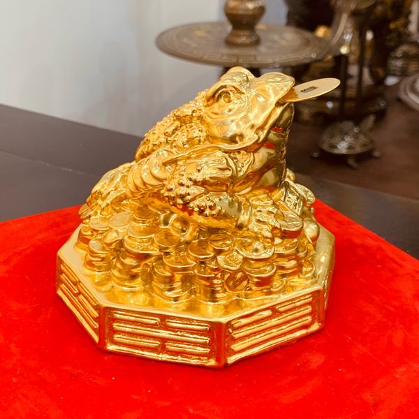 Thiềm thừ dát vàng 24K cao 10cm