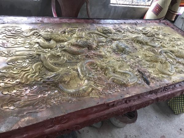 Tranh rồng cửu long 1m2*2m3