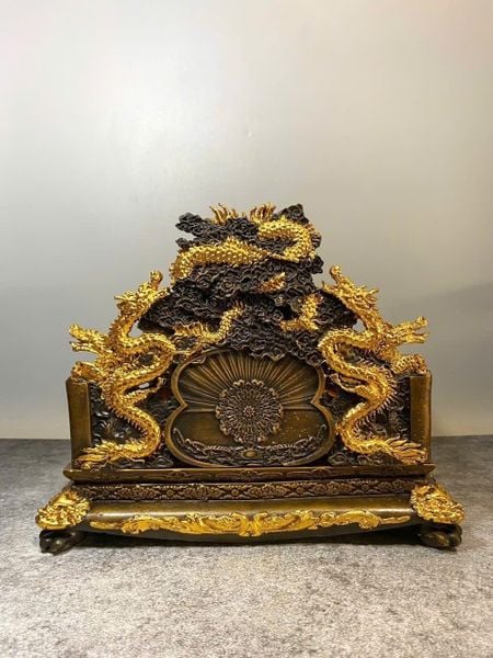 Di lặc bằng đồng dát vàng
