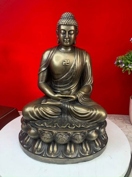 Tượng phật A Đi Đà bằng đồng 30cm