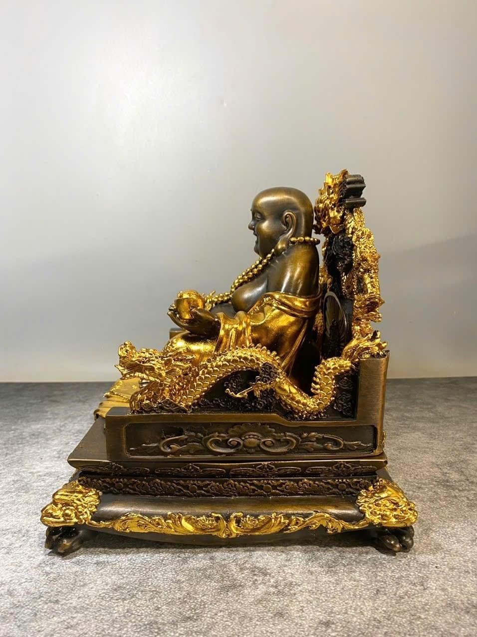Di lặc bằng đồng dát vàng