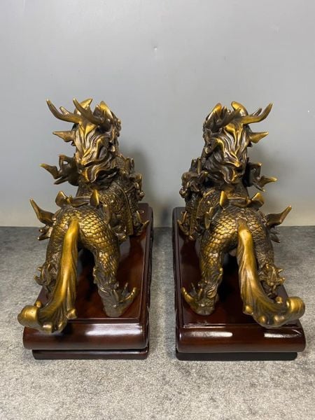 Kỳ lân phong thủy bằng đồng