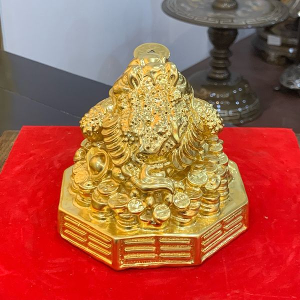 Thiềm thừ dát vàng 24K cao 10cm