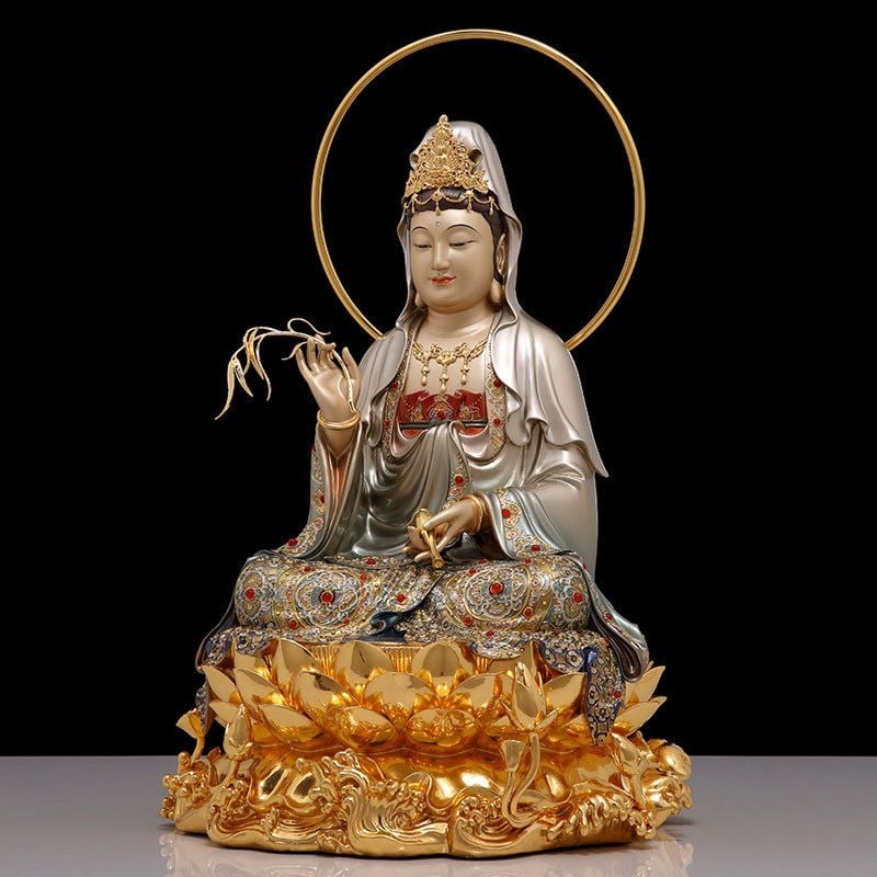 Tượng Quan Âm - Địa Tạng Vương - Di lặc