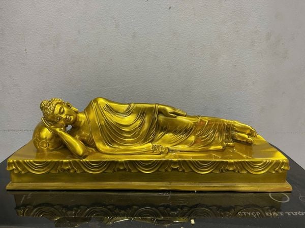 Tượng bổn sư Thích Ca Mâu Ni niết bàn ngang 38 nặng 5kg