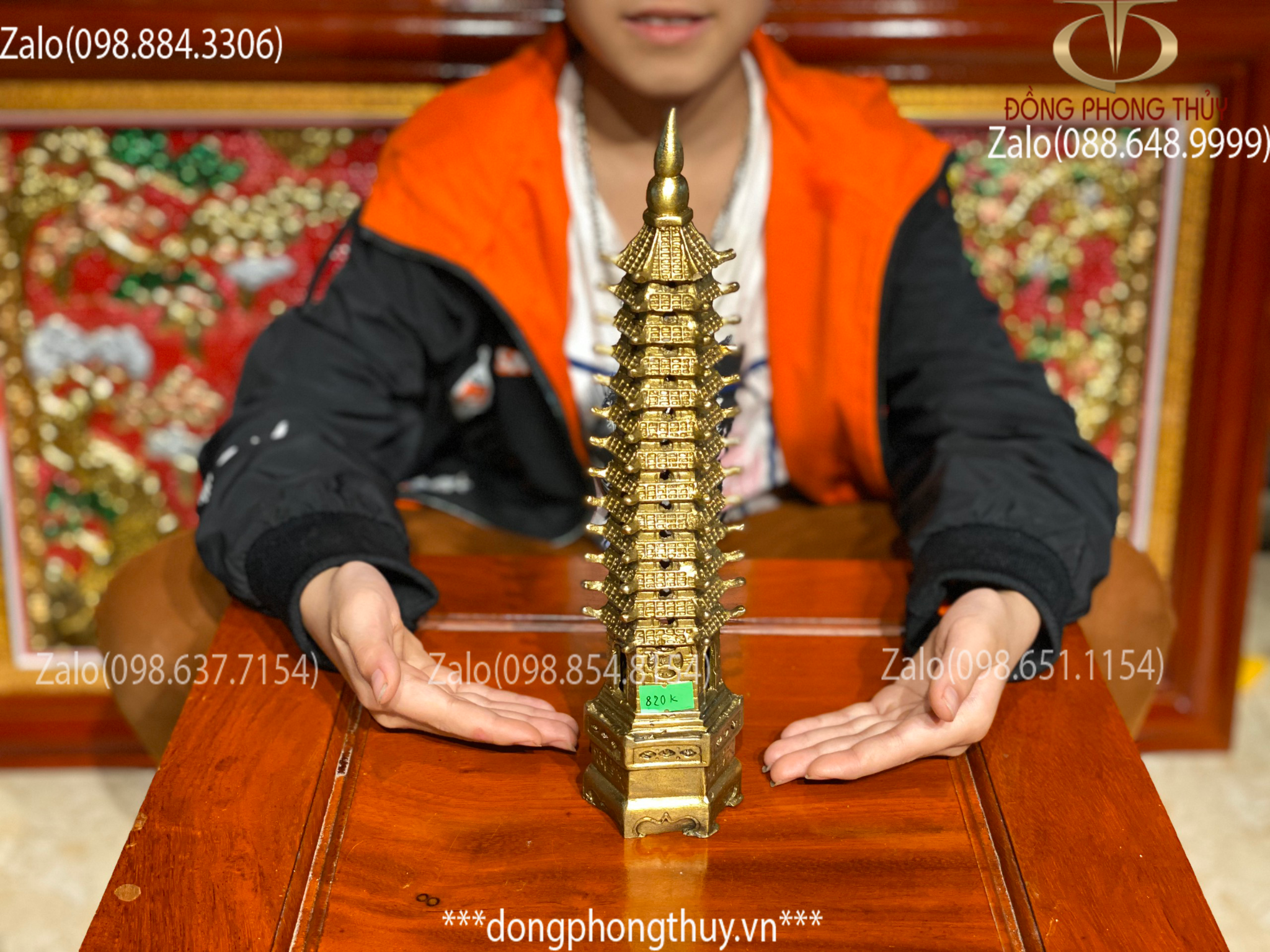 tháp văn xương bằng đồng