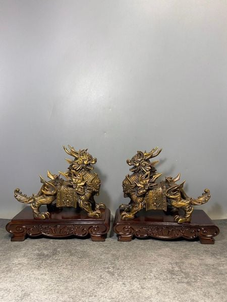 Kỳ lân phong thủy bằng đồng