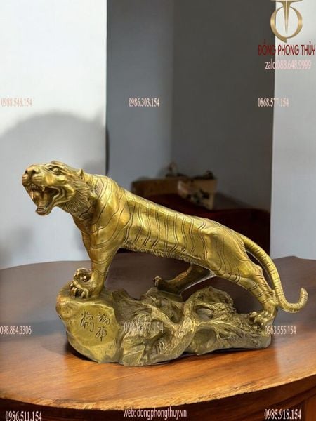 Tượng hổ phong thủy bằng đồng