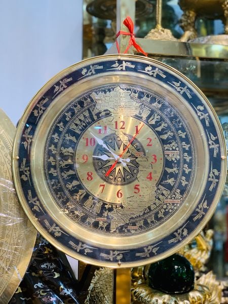 Mặt đồng hồ Trống Đồng Đông Sơn bản đồ