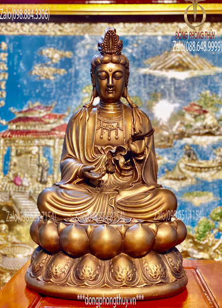 Thế Chí bồ tát bằng đồng 46cm
