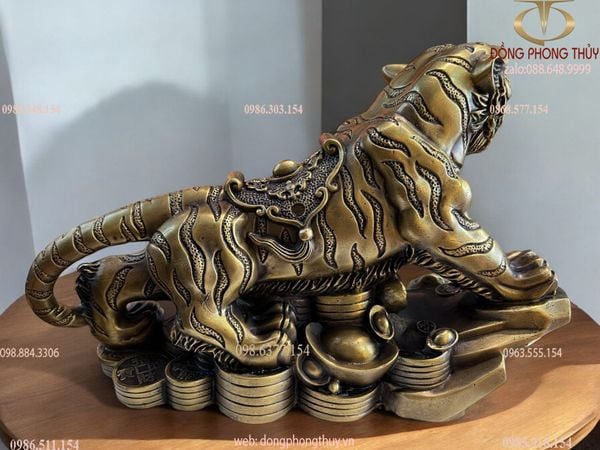 Tượng hổ phong thủy bằng đồng