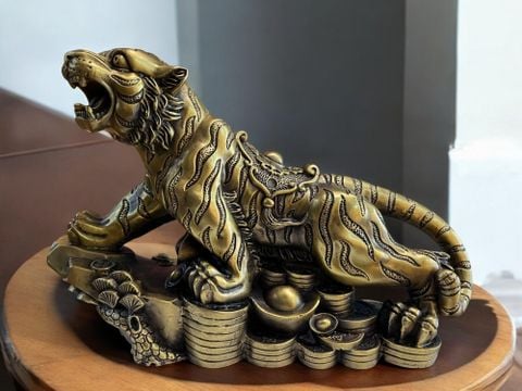 Tượng hổ phong thủy bằng đồng
