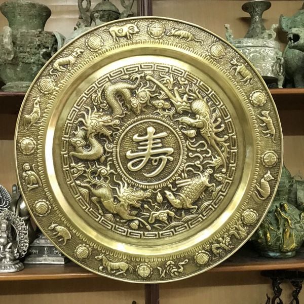 Tranh long lân quy phụng mâm tứ linh