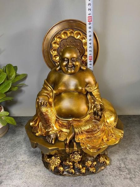 Tượng di lặc dát điểm vàng
