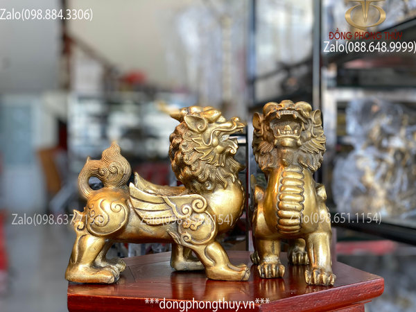 Tỳ hưu phong thủy bằng đồng 15,5cm