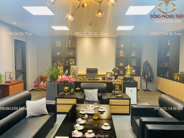 Tượng Khổng Minh Gia Cát Lượng 45cm bằng đồng dát vàng nano