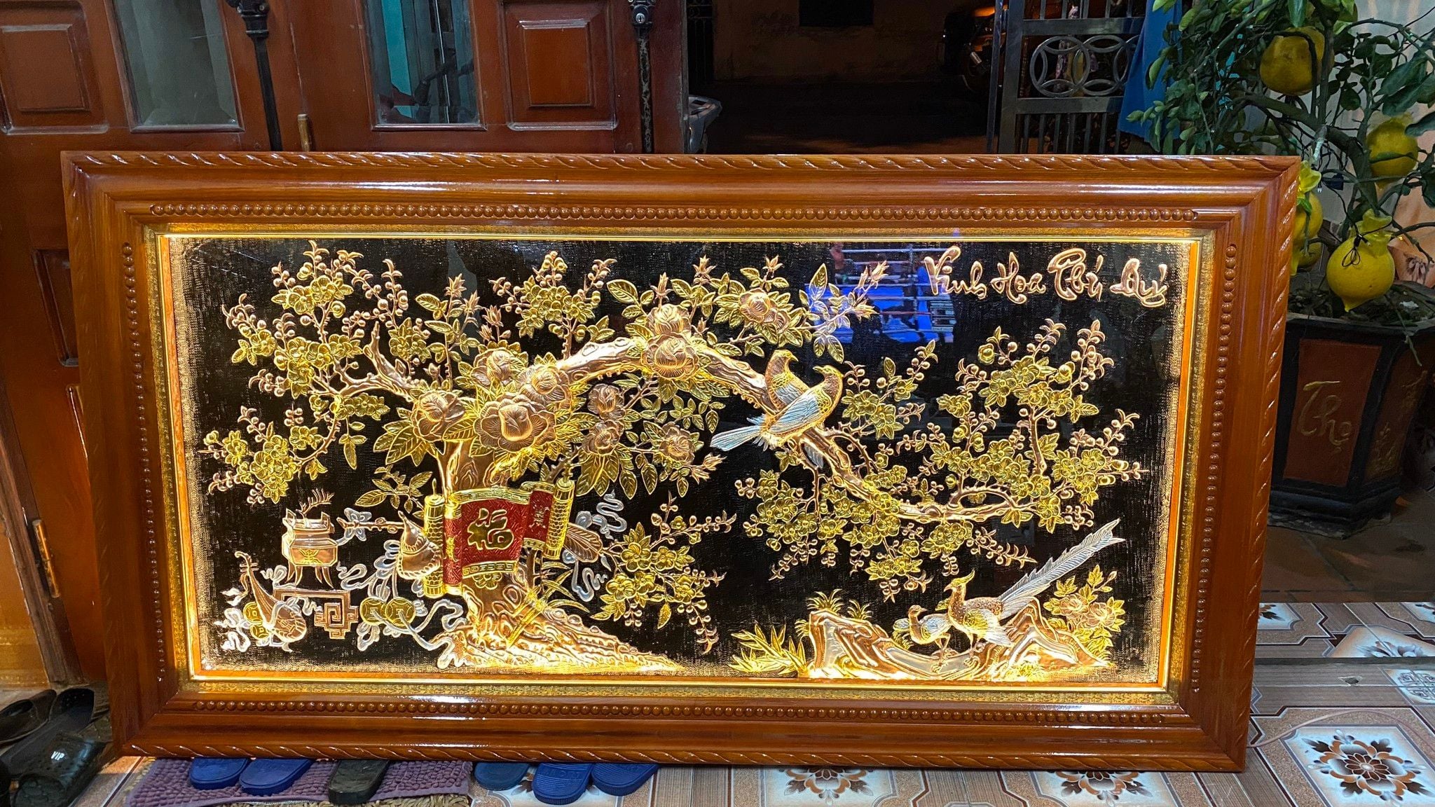 Tranh Đồng Vinh Hoa Phú Quý 