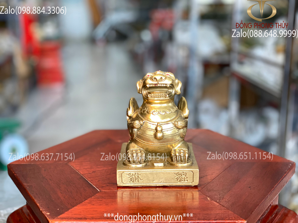 Tỳ hưu phong thủy bằng đồng 12,5cm