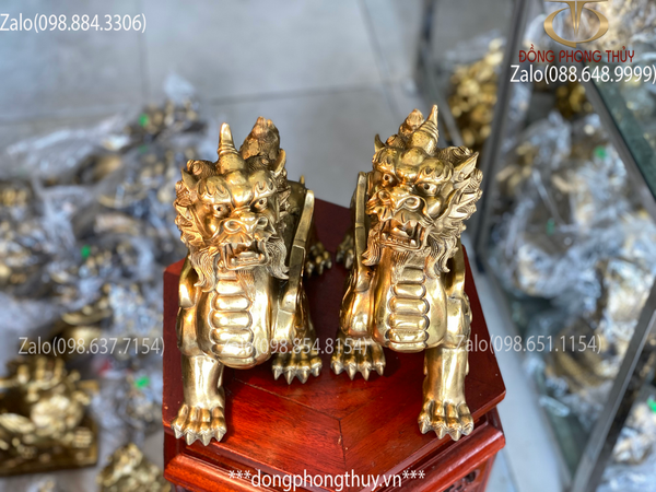 Tỳ hưu phong thủy bằng đồng 25,5cm