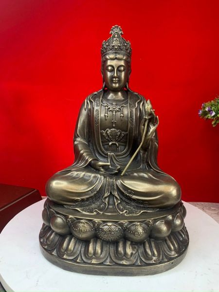 Thế Chí bồ tát bằng đồng 30cm