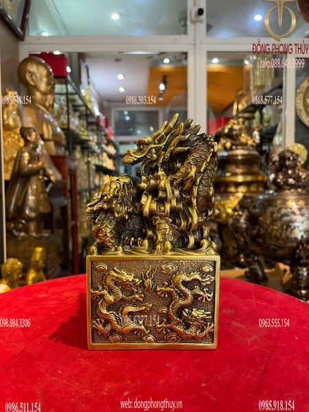 Ấn rồng phong thủy cao 17,5cm