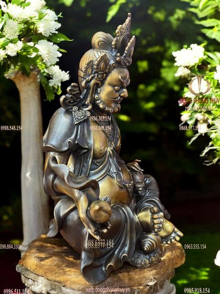 Tượng ông Hoàng Thần Tài bằng đồng cao Cao 43 ngang 28 sâu 23 nặng 13kg