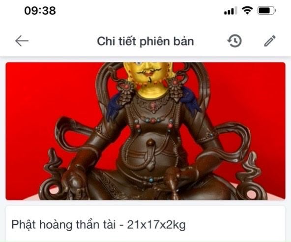 Tượng hoàng thần tài